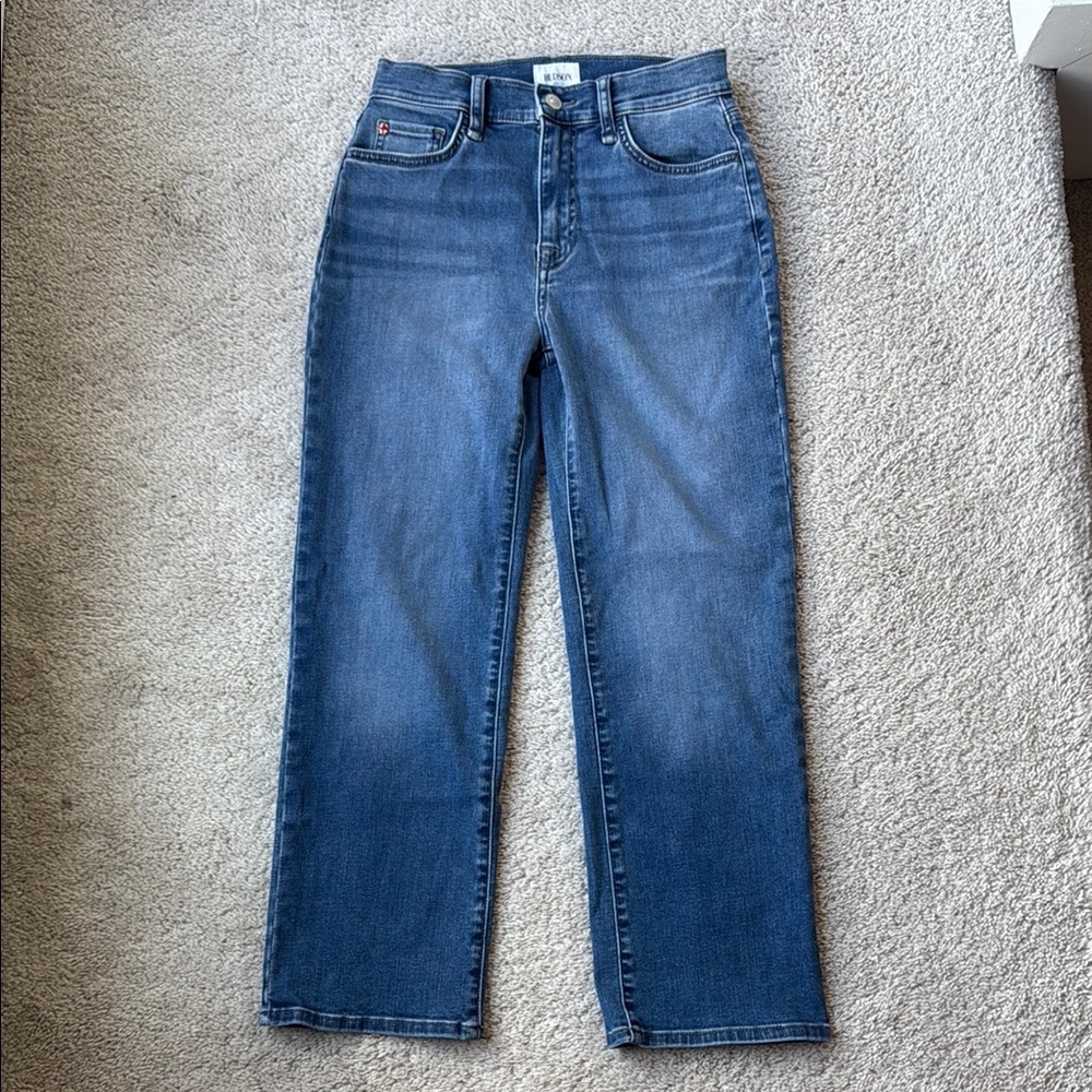 Hudson Noa High Waist Crop Straight Leg Jeans | Size 24 | Jupiter Wash - Picture 4 of 10